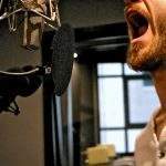 Scream recording in the studio